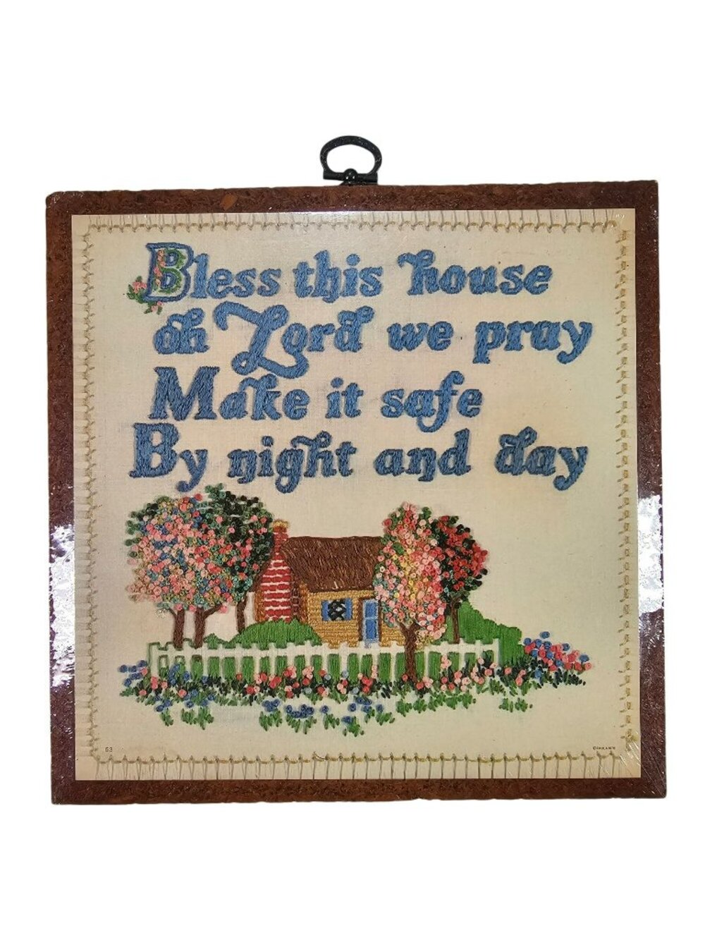 Bless This House Prayer Vintage 9" Wall Plaque NEW Paula 1978 Heirloom Editions